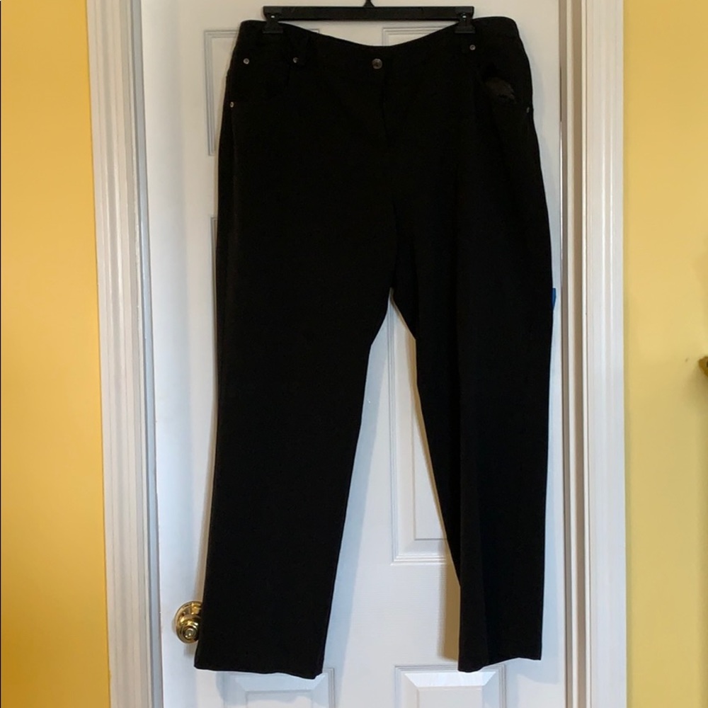 Plus size black trousers